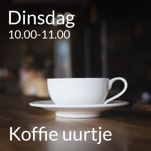 Banner-koffieuurtje